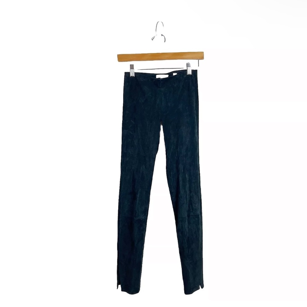 Vince Suede Lamb Leather Leggings Straight Leg Pants